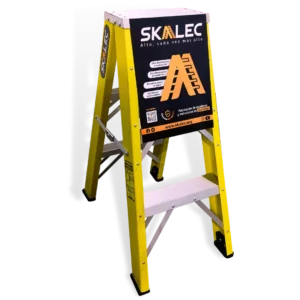 escalera tipo tijera, pata de gallo, tipo A de 3 gradas