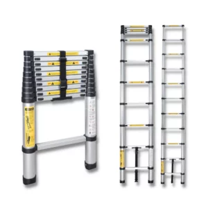 Escalera de aluminio tubular telescopica